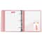 JAM Paper 1.5" Glass Twill Plastic Mini Binders, 6ct.